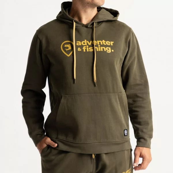 Adventer Baumwoll-Hoodie Khaki L