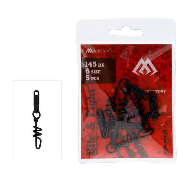 Mikado Intro Cat 6,00mm Schraubwirbel für Wallerangeln 5Stk