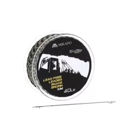   Mikado Bleifreies Leadcore 10m 40lbs Geflochtene Vorfachschnur