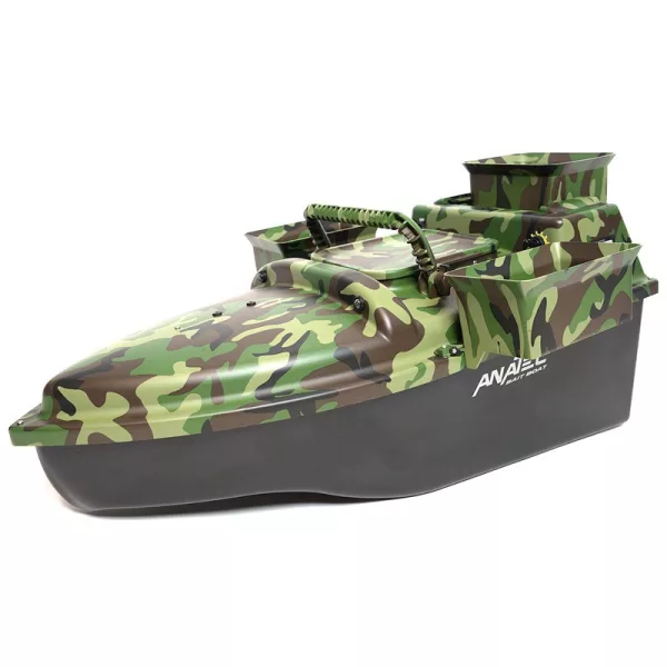 Anatec Mono S Futterboot Forest Waldtarnfarben, Lithium 16Ah Akku, AN-I6X Fernbedienung
