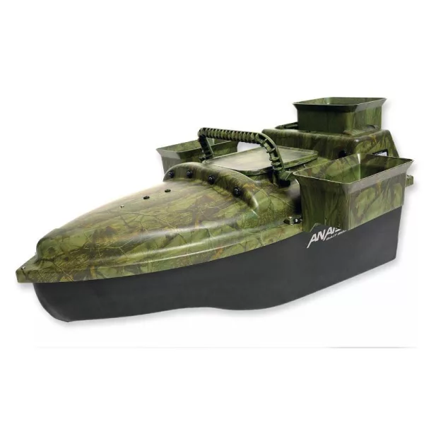 Anatec Mono 3B Futterboot Oak Eichentarnfarben, Lithium 16Ah Akku, B&uuml;rstenloser Motor, DE-SR07 Fernbedienung
