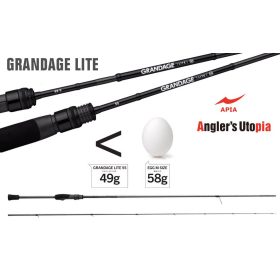 Apia Grandage Lite 76 2,29m 1-12gr 2-teilige Spinnrute