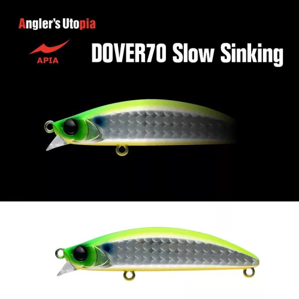 Apia Dover 70 Slow Sinking 70mm 10gr 10 LGH Chart Back Wobbler
