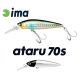 Ima Ataru 70S 7cm 11gr 012 Black Head Holo Wobbler