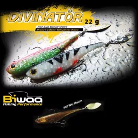   Biwaa Divinator Junior 14cm 22gr 07 Watermelon Red Spinnertail 1Stk