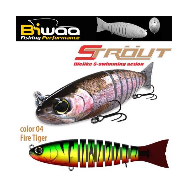 Biwaa Strout 14cm 29gr 04 Fire Tiger Wobbler 1Stk