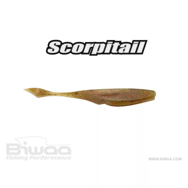 Biwaa Scorpitail 13cm 04 Watermelon Red Gummifisch 6 Stk.