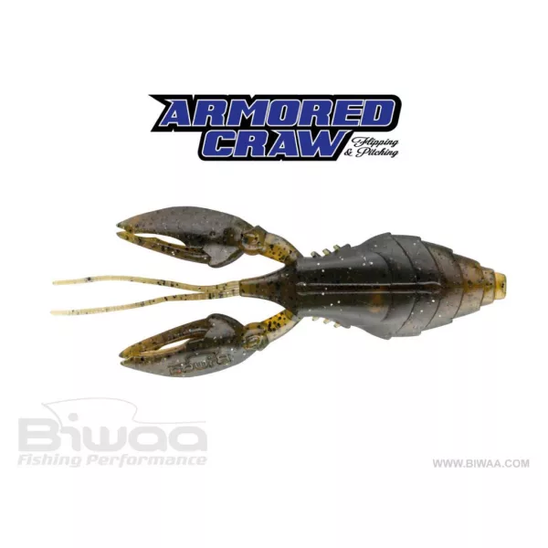 Biwaa Armored Craw 10cm 02 Green Pumpkin Gummiköder 6 Stk.