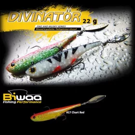   Biwaa Divinator Junior 14cm 22gr 17 Chart Red Back Spinnertail 1db