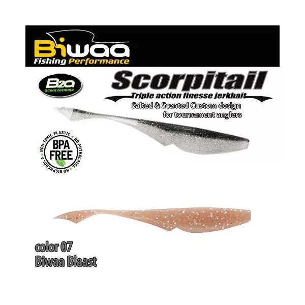 Biwaa Scorpitail 10cm 07 Biwaa Blaast Gummifisch 8 Stück