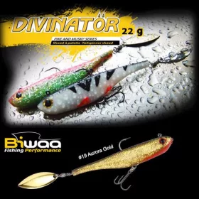   Biwaa Divinator Junior 14cm 22gr 19 Aurora Gold Spinnertail 1 Stück