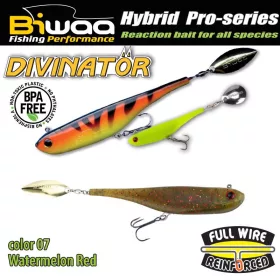   Biwaa Divinator Mini 9,5cm 9gr 07 Watermelon Red Spinnertail 1Stk