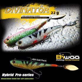   Biwaa Divinator Junior 14cm 22gr 28 Gold Perch Spinnertail 1 Stk.
