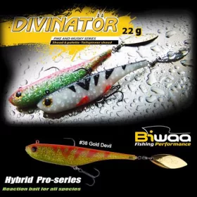   Biwaa Divinator Junior 14cm 22gr 38 Gold Devil Spinnertail 1 Stk.