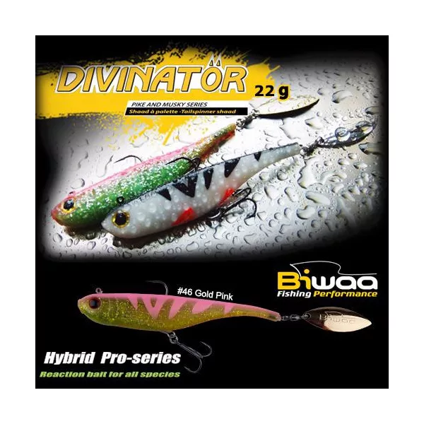 Biwaa Divinator Junior 14cm 22gr 46 Gold Pink Spinnertail 1db