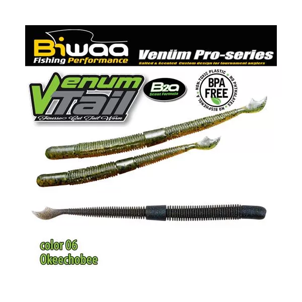 Biwaa Venum Tail 10cm 06 Okeechobee Gummi Kunstköder 10db