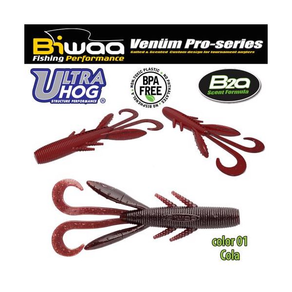 Biwaa Ultra Hog 7,5cm 01 Cola Gummiköder 10Stk