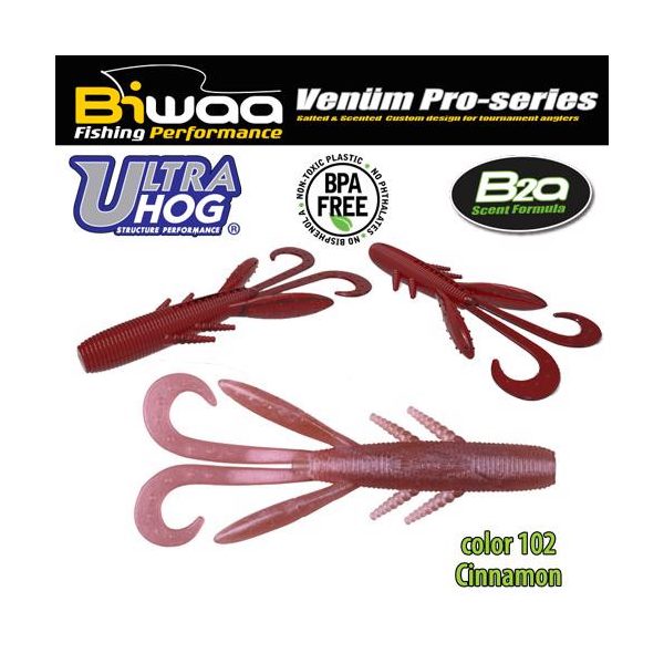 Biwaa Ultra Hog 7,5cm 102 Cinnamon Gummiköder 10 Stück