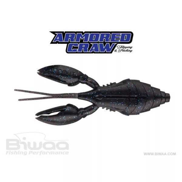 Biwaa Armored Craw 7,5cm 10 Black & Blue Gummiköder 8 Stk.