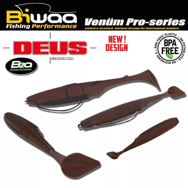 Biwaa Deus 7,5cm 004 Watermelon Red Gummifisch 10Stk