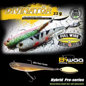   Biwaa Divinator Junior 14cm 22gr 50 Red Horse Spinnertail 1Stk