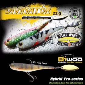   Biwaa Divinator Junior 14cm 22gr 51 Real Perch Spinnertail 1 Stk.