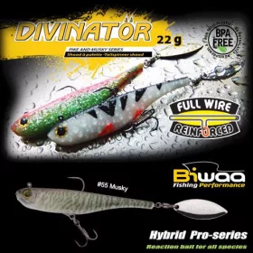   Biwaa Divinator Junior 14cm 22gr 55 Musky Spinnertail 1 Stück