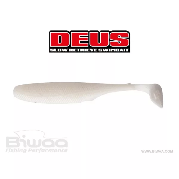 Biwaa Deus 5,1cm 008 Pearl White Gummifisch 14 Stück