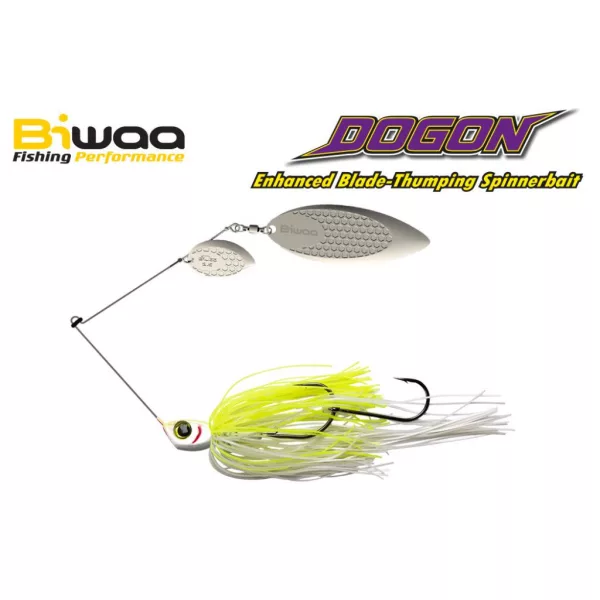 Biwaa Dogon Spinnerbait 3/4oz 21gr 01 White Chart-Silver Blades Spinnerbait 1db