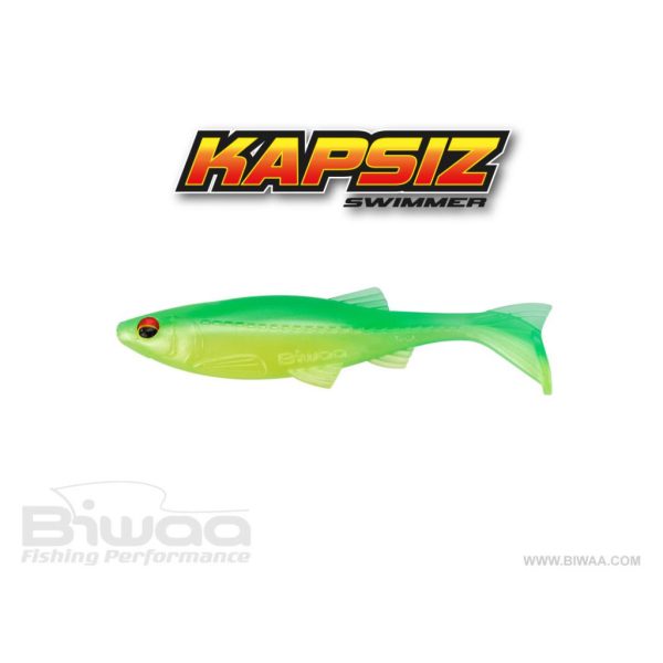 Biwaa Kapsiz 12,7cm 202 Limetreuse Gummifisch 3 Stück