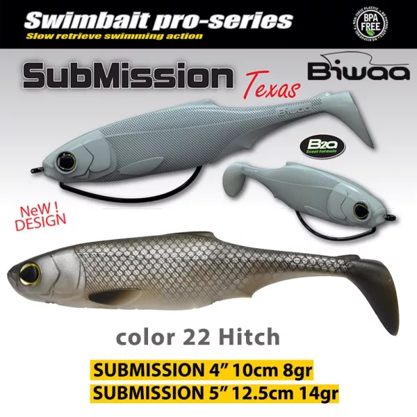 Biwaa Submission 13cm 22 Hitch Gummifisch 3 Stück