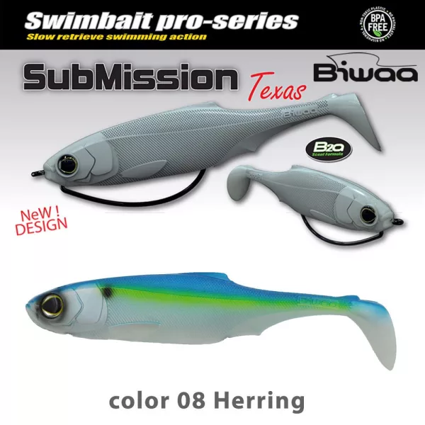 Biwaa Submission 13cm 08 Herring Gummifisch 3 Stück