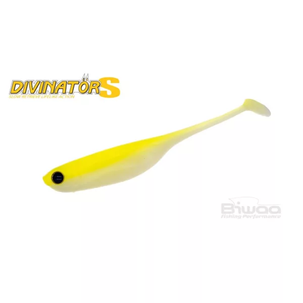 Biwaa Divinator S EVO 10cm 332 Lemon Chart Back White Gummiköder 4Stk.