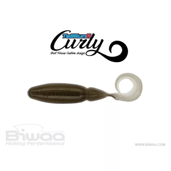 Biwaa Tailgunr Curly 9cm 203 Bronze Ayu Gummifisch 7Stk
