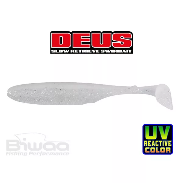Biwaa Deus 7,5cm 316 White Christal Gummifisch 10 Stk.