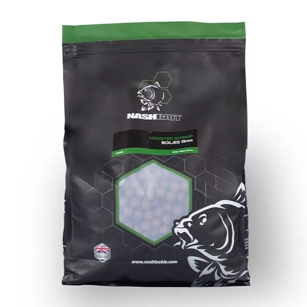 Nash Monster Shrimp Garnele 15mm 5kg Futterboilie