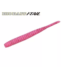   Major Craft BioBait I-Tail 4,5cm #004 Pink Plastikköder 8 Stk.