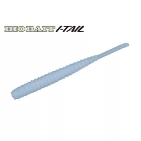   Major Craft BioBait I-Tail 4,5cm #008 White Silver Plastikköder 8 Stk.