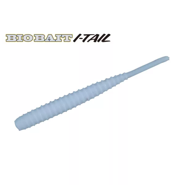 Major Craft BioBait I-Tail 4,5cm #008 White Silver Plastikköder 8 Stk.
