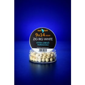   BaitBait Weiß 9x14mm Zig Rig Extra schwimmender Hakenköder 20gr