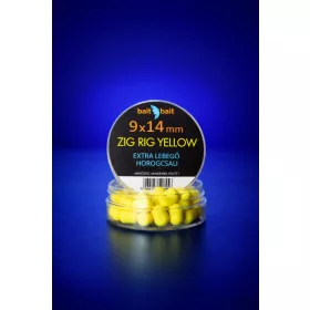   BaitBait Gelb 9x14mm Zig Rig Extra Schwimmender Hakenköder 20gr