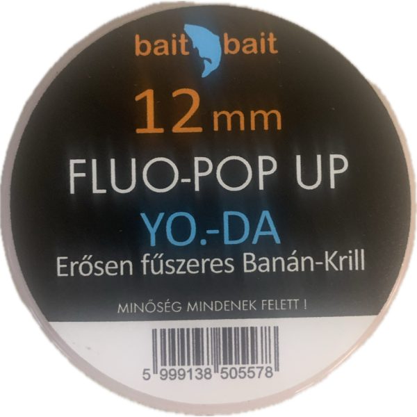 BaitBait Yoda Fluo Pop Up Boilie 12mm 30gr
