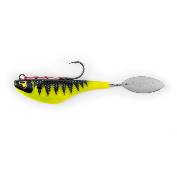Black Cat Mad Flash Spin Tail Shock Perch 14cm 82gr Kunstköder