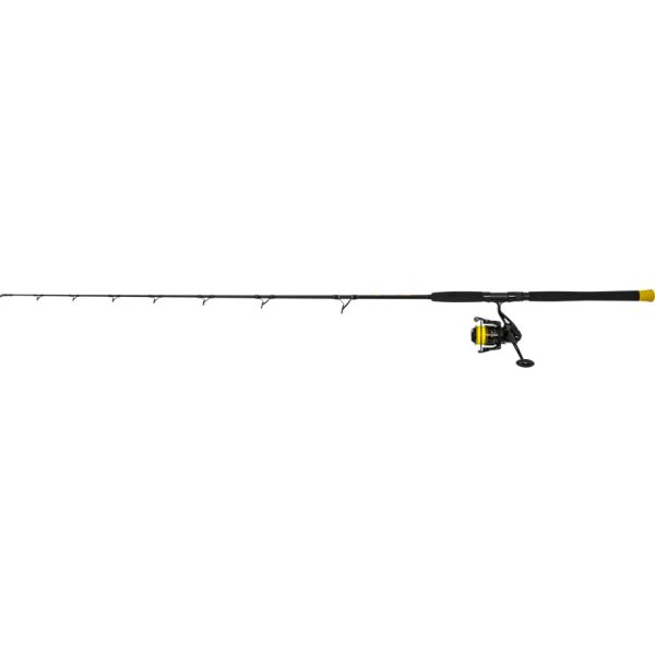 Black Cat Hard Core Combo Vertical Rod 1,80m 240gr 1-teilige Welsrute mit Black Passion FD 50 Rolle und Schnur