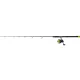 Black Cat Hard Core Combo Vertical Rod 1,80m 240gr 1-teilige Welsrute mit Black Passion FD 50 Rolle und Schnur