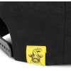 Black Cat Flat Peak Cap Schwarze Baseballkappe