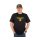 Black Cat Distressed Logo Black Tee T-Shirt S