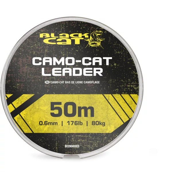 Black Cat Camo-Cat Leader 0,6mm 50m Geflochtene Vorfachschnur