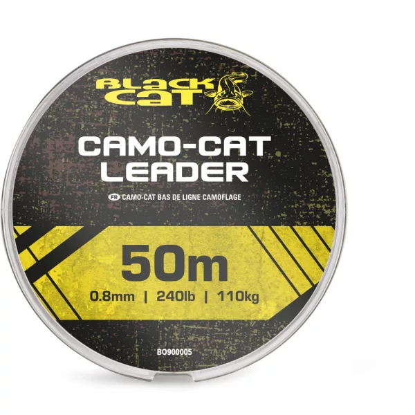 Black Cat Camo-Cat Leader 0,8mm 50m Geflochtenes Vorfach