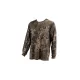 Nash ZT Lite Luxe Long Sleeve T Shirt Camo Hosszú Ujjú Póló S